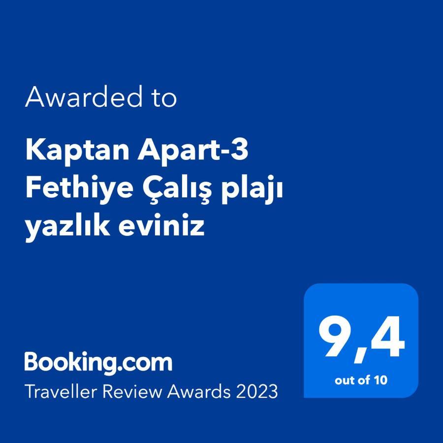 Kaptan Apart-3 Fethiye Calis Plaji Yazlik Eviniz 아파트 외부 사진